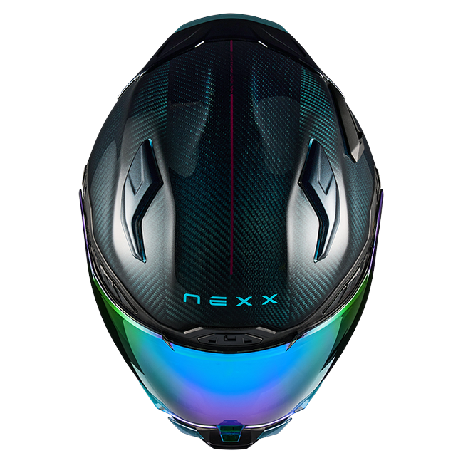 Nexx X.WST3 Hadal Carbon Street Helmet – top view