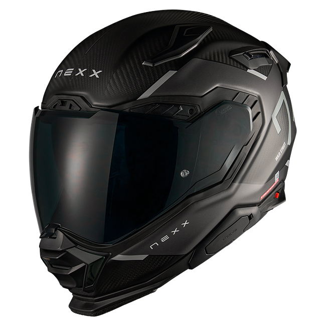 Nexx X.WST3 Manga Grey Black Street Helmet – front three-quarter view