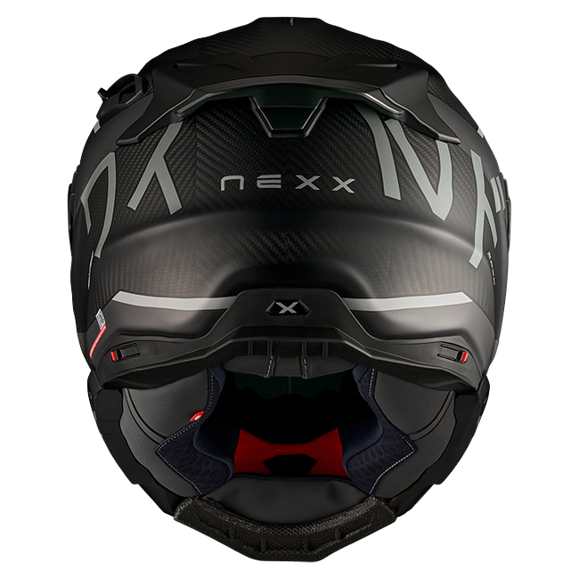 Nexx X.WST3 Manga Grey Black Street Helmet – rear view