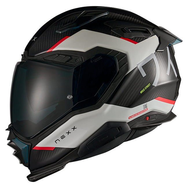 Nexx X.WST3 Manga White Red Street Helmet – side view