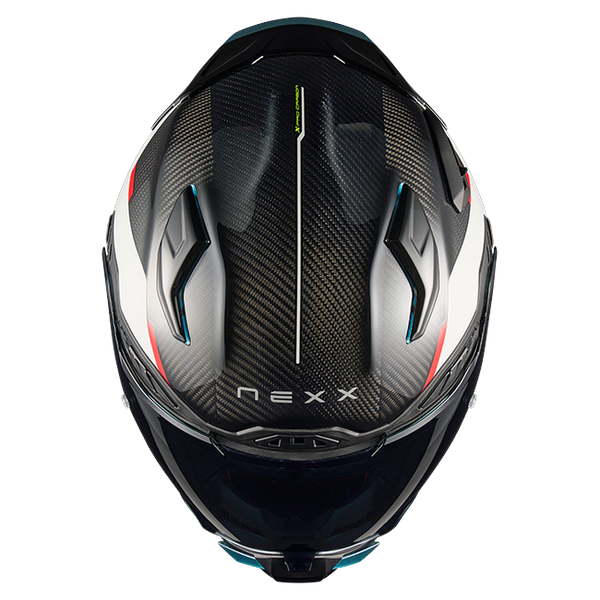 Nexx X.WST3 Manga White Red Street Helmet – top view