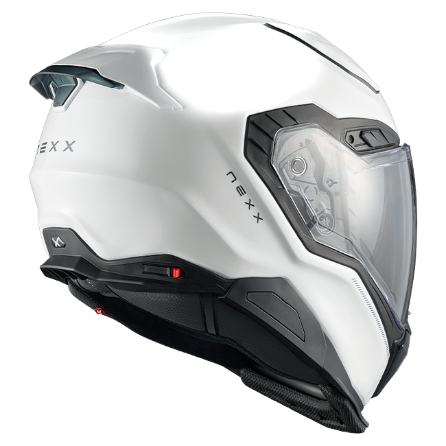 Nexx X.WST3 Plain White Pearl Street Helmet – rear view