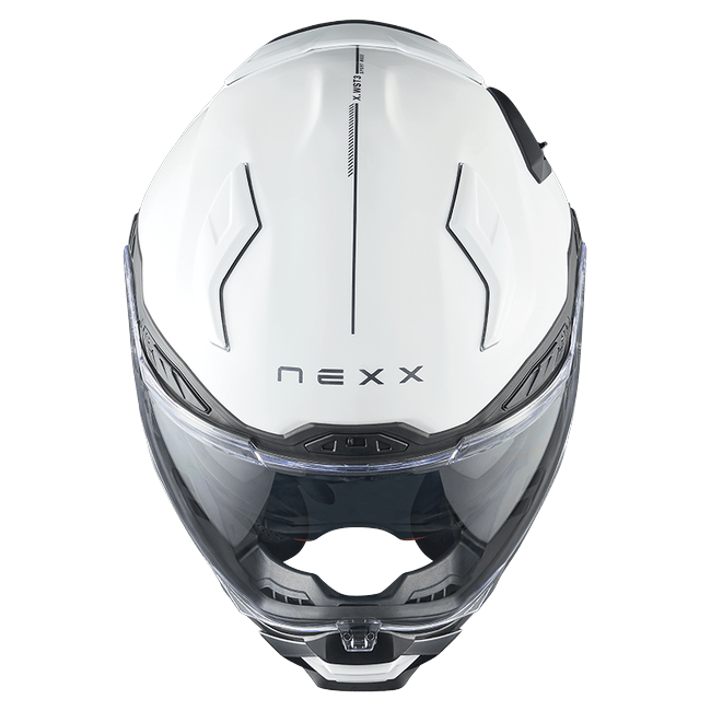 Nexx X.WST3 Plain White Pearl Street Helmet – top view