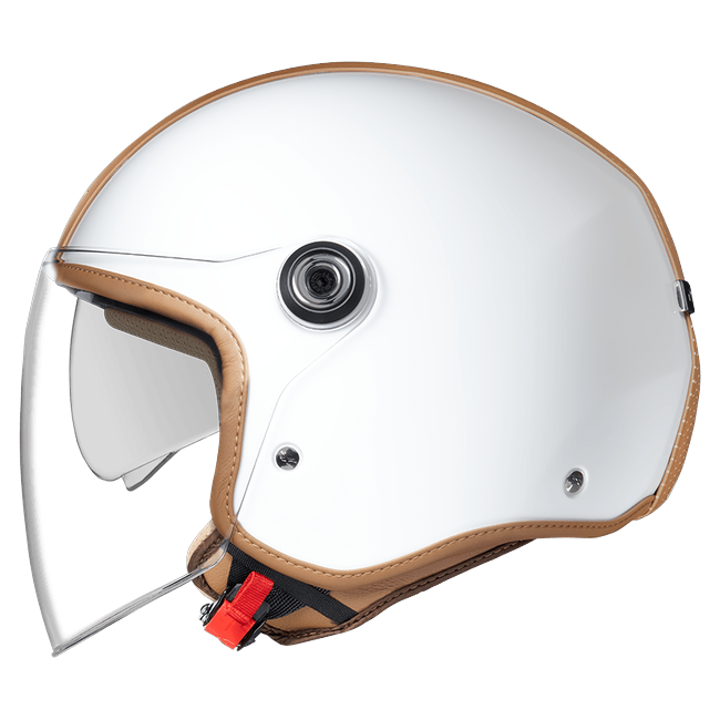 Nexx Y.10 Midtown White Camel Jet Helmet – side view