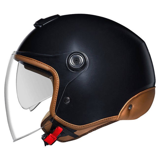 Nexx Y.10 Sunny Black MT Camel Jet Helmet – side view