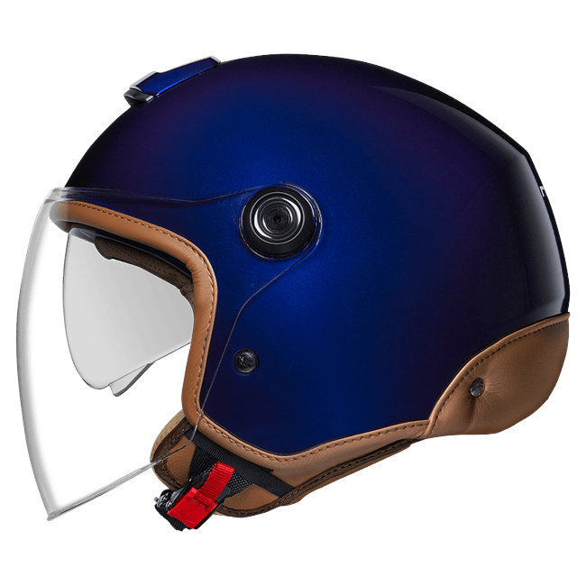 Nexx Y.10 Sunny Indigo Blue Camel Jet Helmet – side view