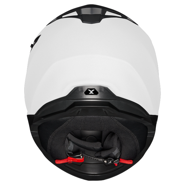 Nexx Y.100 Core White Full-Face Helmet – top view
