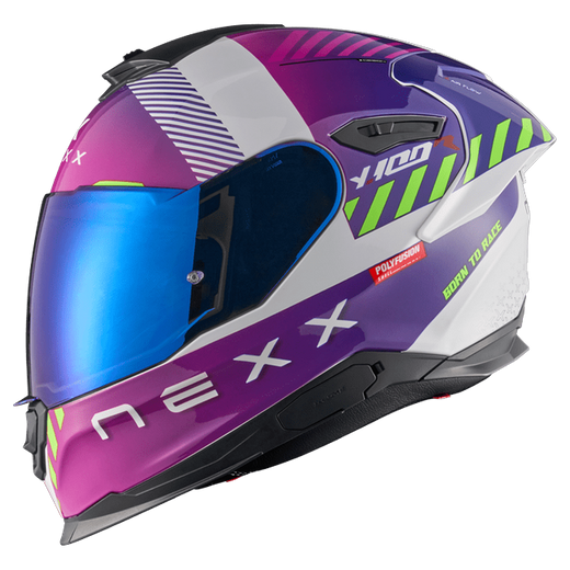 Nexx Y.100R Fade Purple White Full-Face Helmet