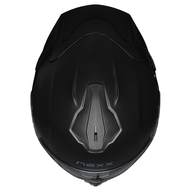Nexx Y.100R Fullblack Black MT Full-Face Helmet – top view