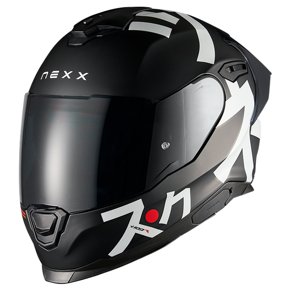 Nexx Y.100R Nippon Black MT Full-Face Helmet – front three-quarter view