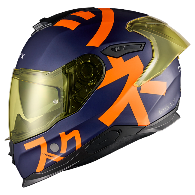 Nexx Y.100R Nippon Indigo Blue MT Full-Face Helmet – side view