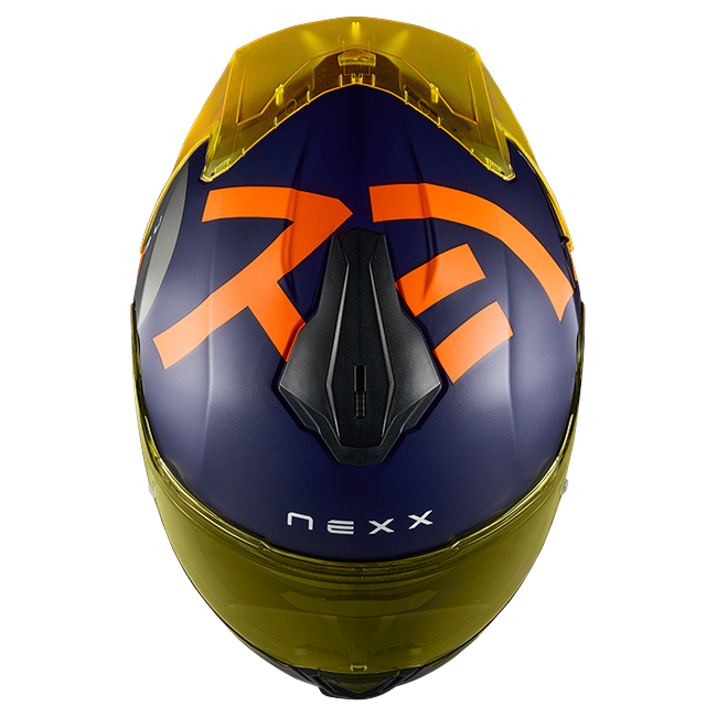 Nexx Y.100R Nippon Indigo Blue MT Full-Face Helmet – top view