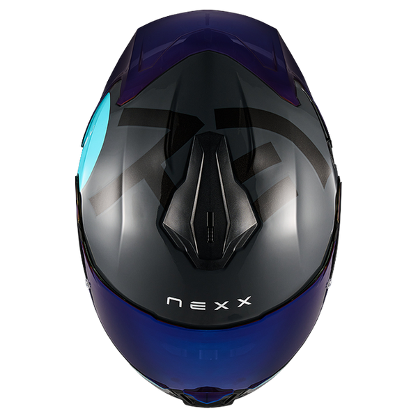 Nexx Y.100R Nippon Premium Grey Full-Face Helmet – top view