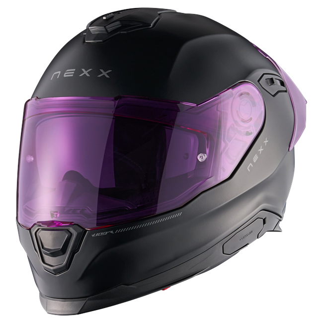 Nexx Y.100R Subsonic Black Pink MT Full-Face Helmet – front three-quarter view