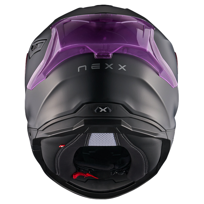 Nexx Y.100R Subsonic Black Pink MT Full-Face Helmet – rear view