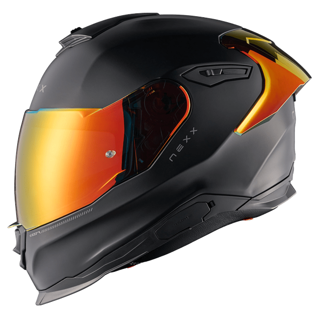 Nexx Y.100R Subsonic Black Red MT Full-Face Helmet – side view