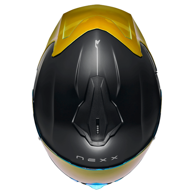 Nexx Y.100R Subsonic Black Red MT Full-Face Helmet – top view