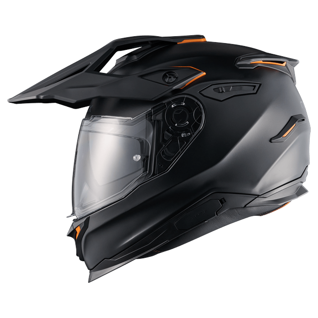 Nexx Y.TRAVL Plain Black MT Adventure Helmet – side view