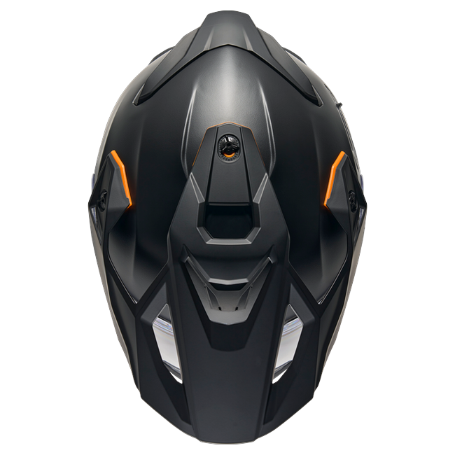 Nexx Y.TRAVL Plain Black MT Adventure Helmet – top view