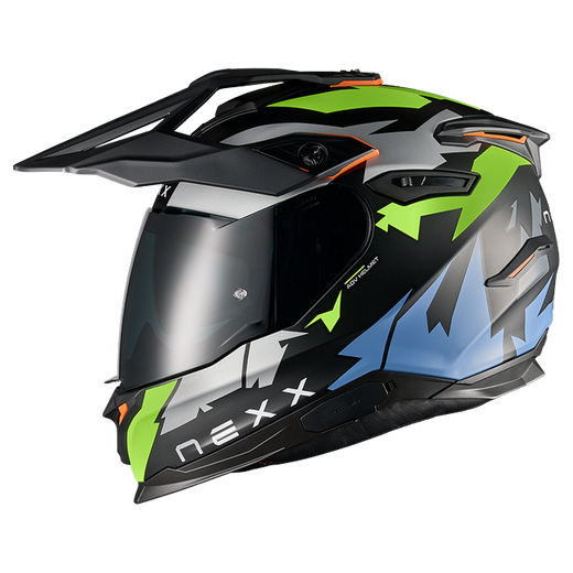 Nexx Y.TRAVL Primal Neon Black MT Adventure Helmet