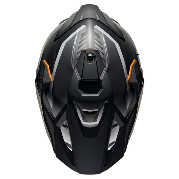Nexx Y.TRAVL Quest Black Grey MT Adventure Helmet – top view