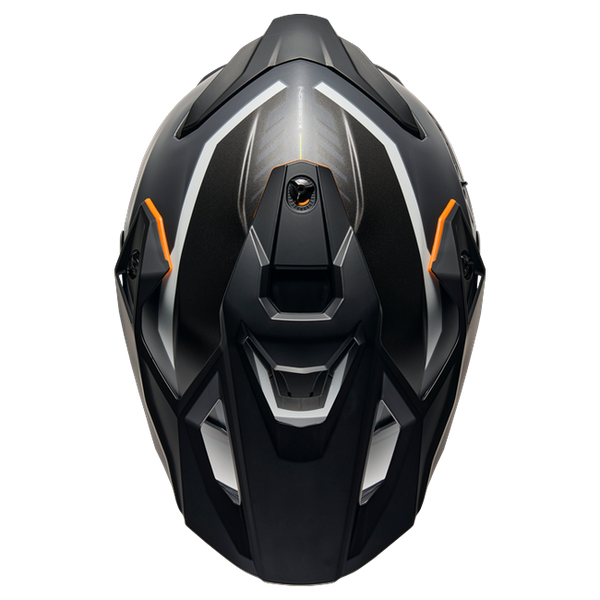 Nexx Y.TRAVL Quest Orange MT Adventure Helmet – top view