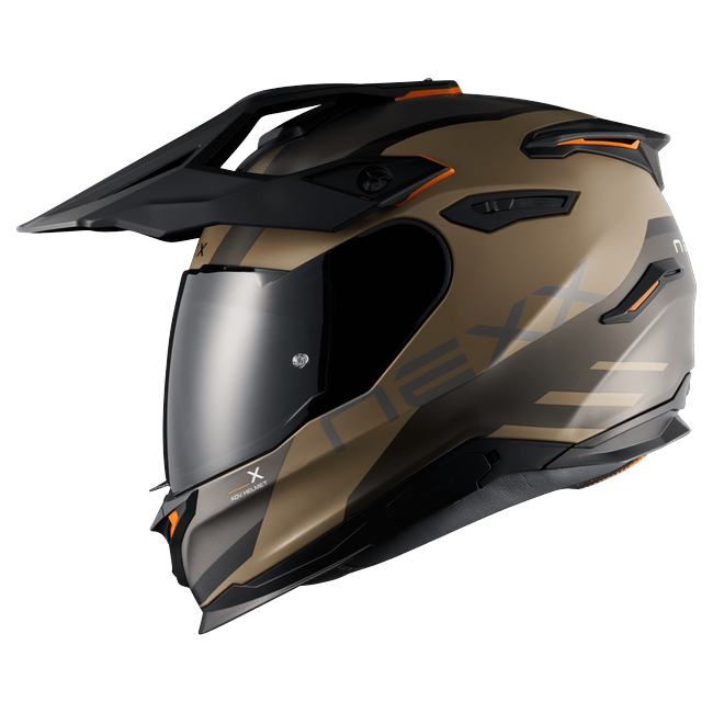 Nexx Y.TRAVL Quest Sand Grey MT Adventure Helmet – side view