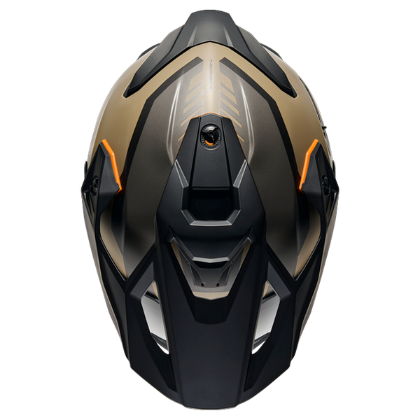 Nexx Y.TRAVL Quest Sand Grey MT Adventure Helmet – top view