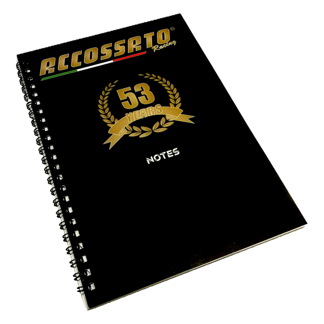 Accossato Notebook, A5, 53rd Anniversary Logo