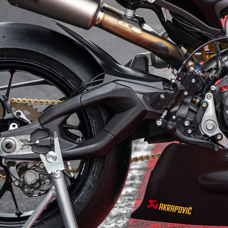 Feel Racing racing rear brake line detail, Ducati Panigale V2 890