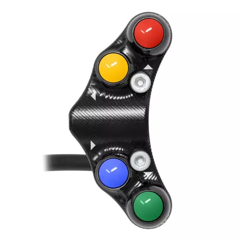 JetPrime JP PLSR 049 left race handlebar switch for Aprilia RSV4 in black finish