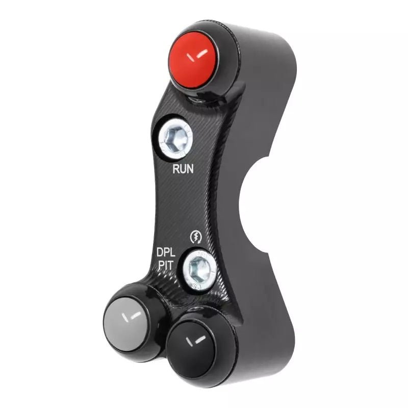 JetPrime race right handlebar switch JP PLDR 056 for Ducati Panigale V4/S 2025-2026 anodised aluminium