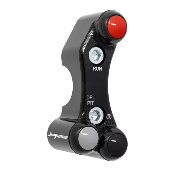 JetPrime race right handlebar switch JP PLDR 056 for Ducati Panigale V4/S 2025-2026 anodised aluminium