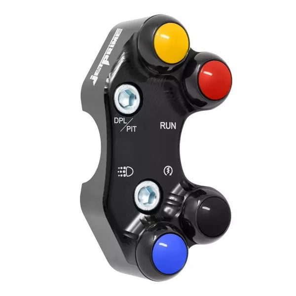 JetPrime right handlebar switch JP PLD 056 for Ducati Panigale V4/S 2025-2026, anodised aluminium