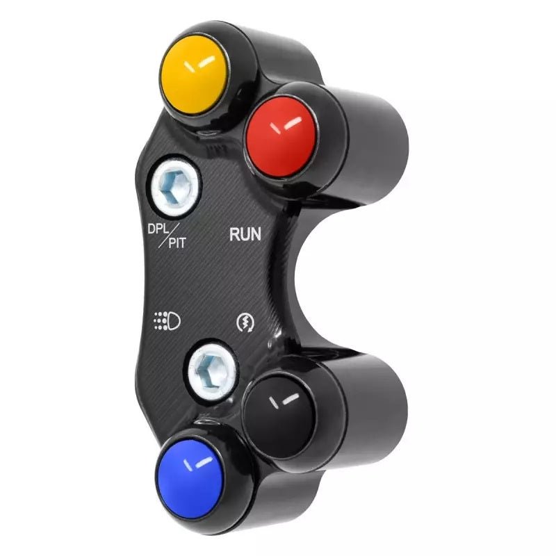 JetPrime right handlebar switch JP PLD 056 for Ducati Panigale V4/S 2025-2026, anodised aluminium