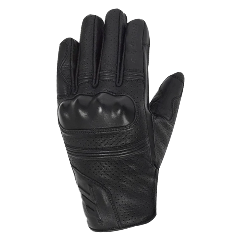 Seventy Degrees Rebel Perforated Leather Summer Gloves – Men – Black