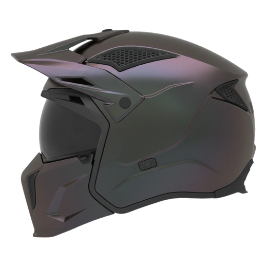 MT-Helmets Streetfighter SV S Special Pure T2 – Matt Grey, Iridescent Visor