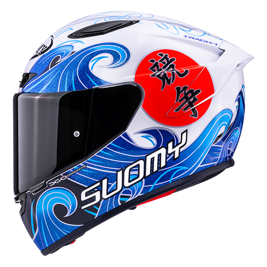Suomy Track-1 Waves White Helmet K6T10025