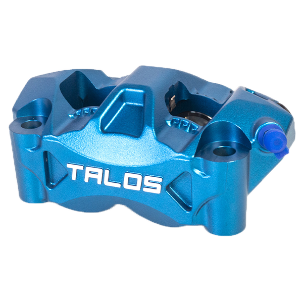 Talos C52 cast monoblock P4 32/32 front left brake caliper 100mm blue anodised