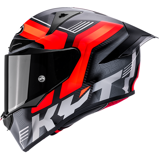 KYT R1R Racing Helmet Carbon Accelerator Red Y6R10003