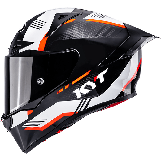 KYT R1R Racing Helmet Carbon Zone Orange Y6R10008