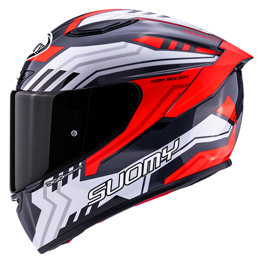 Suomy Track-1 Framework White/Red Helmet K6T10022