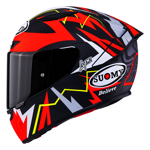 Suomy Track-1 Full-Face Helmet Matte Red – Sam Lowes Replica 2025 (K6T10020)
