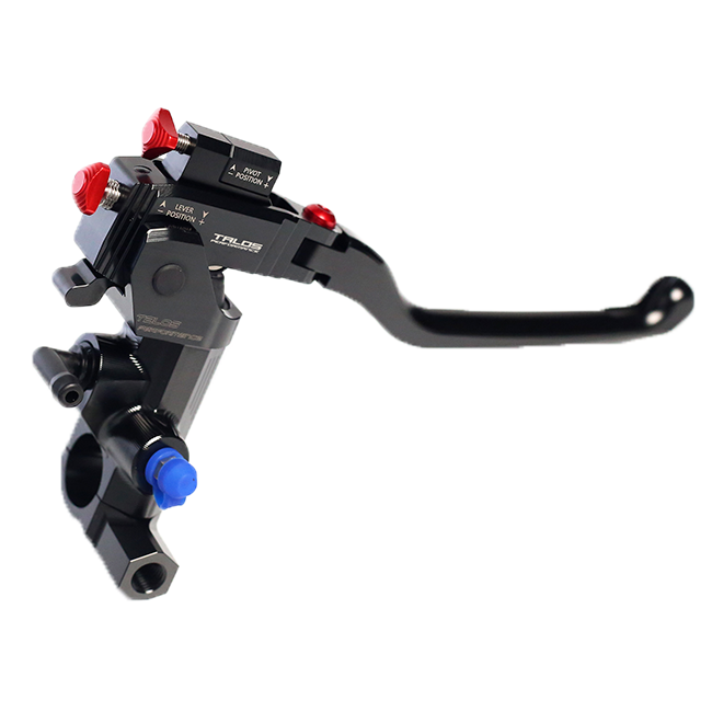 Talos XS.16 CNC radial racing master cylinder 16 mm black anodised billet aluminium