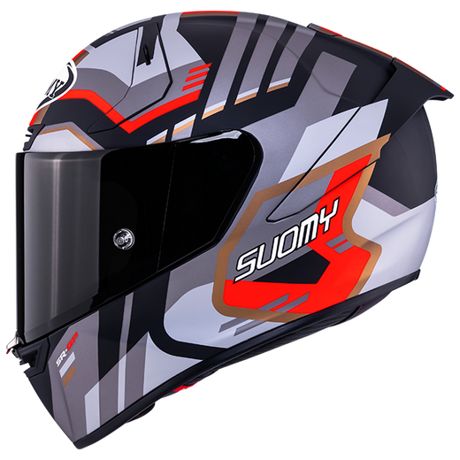 Suomy SR-GP Evo Helmet Infrared Matte Grey/Red/Black K6S20025