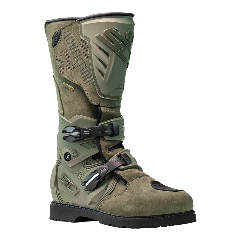 Sidi Adventure 2 Gore-Tex Motorcycle Boots Military 199, side profile