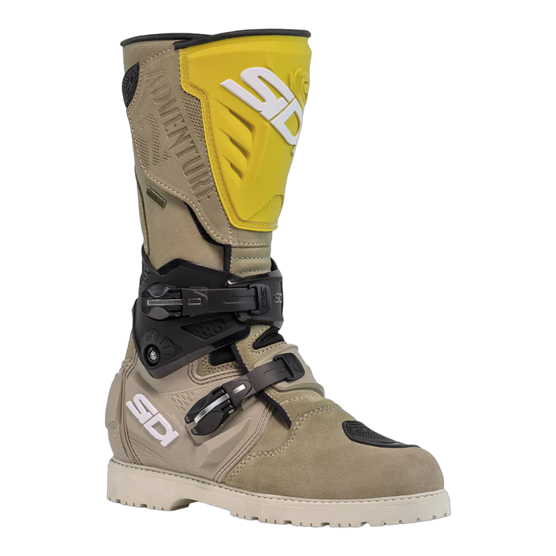 Sidi Adventure 2 Gore-Tex Motorcycle Boots Sand/Ochre 802, three-quarter view