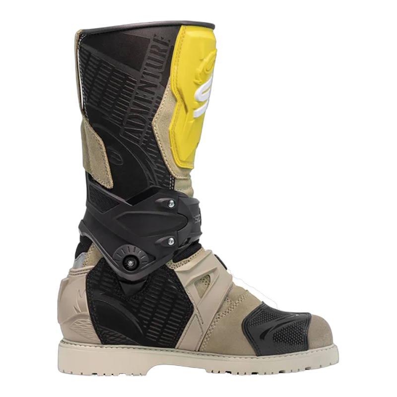 Sidi Adventure 2 Gore-Tex Motorcycle Boots Sand/Ochre 802, side profile