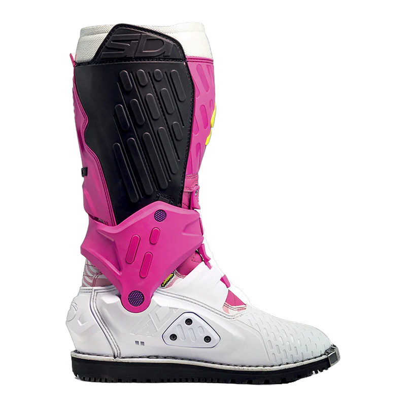 Sidi Crossair HD Motorcycle Boots White/Pink 057, side profile