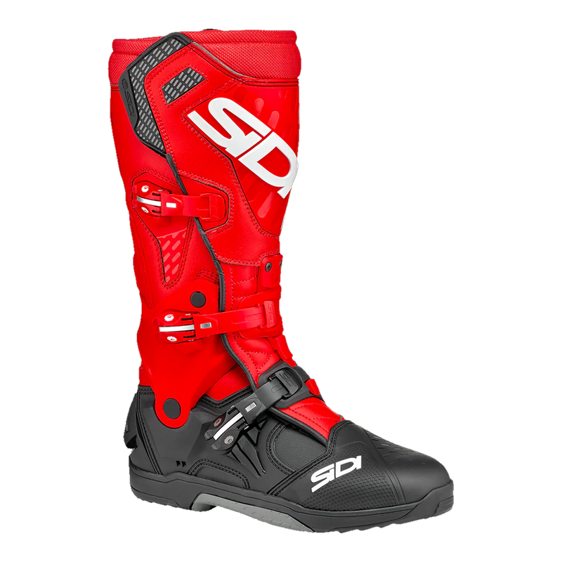 Sidi Crossair Motorcycle Boots Red/Black 105, three-quarter view